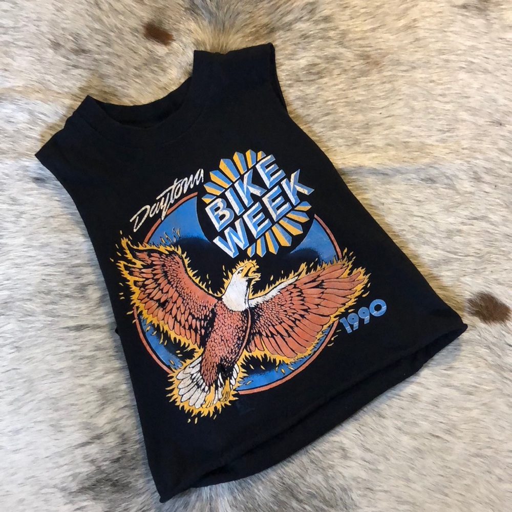 1990 Harley Davidson Bike Week Crop Top